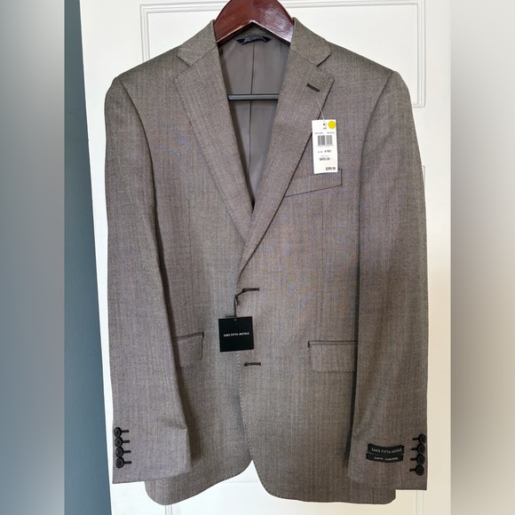 Saks Fifth Avenue Classic Gray Blazer